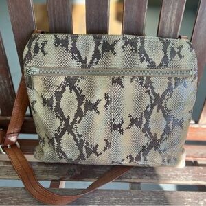 Hobo International snakeskin crossbody purse